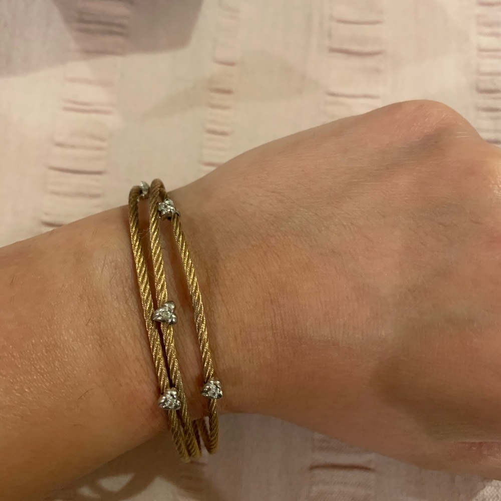Charriol Rose Gold Malia Bangle Bracelet Small